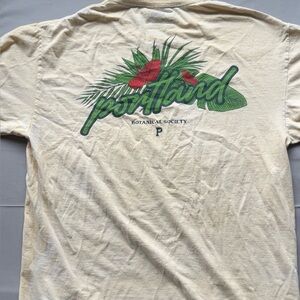 Cream Acid Washed Portland Botanical Society Graphic Tee